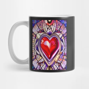 Glass Heart Mug